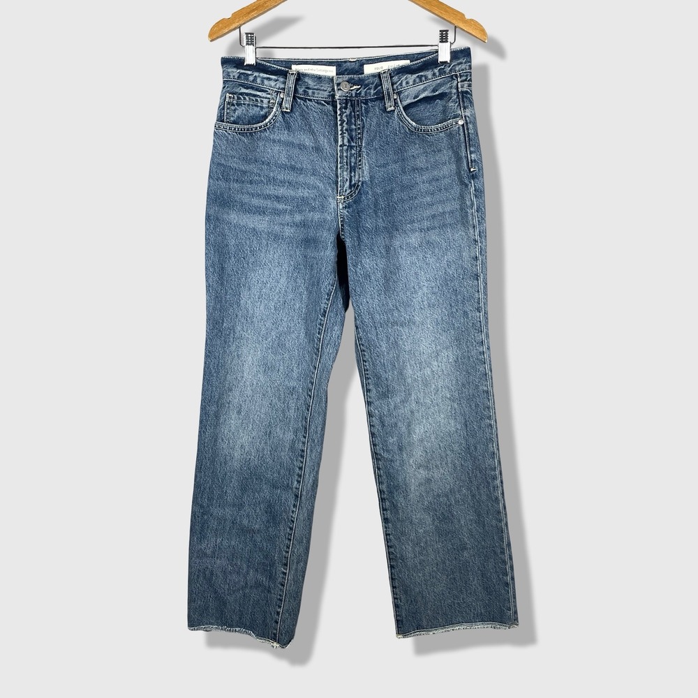 Pilcro and the Letterpress Folio Jeans Womens 28 Blue Minimalist Classic Casual‎